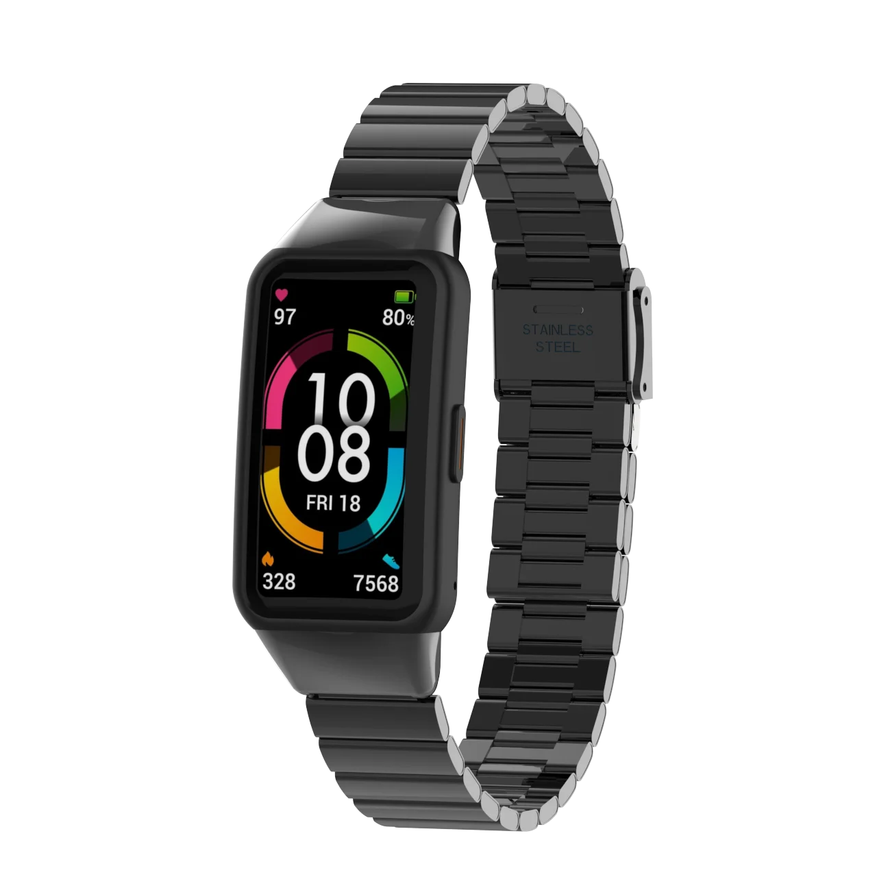 Metal Strap For Huawei Band 7 6 Honor Band 6 Metal Strap Buckle Stainless Steel Bracelet Replacement Wristband for huawei band 6