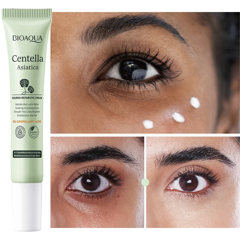 Centella Asiatica Dark Circle Eye Cream Massage Anti-Wrinkle Aging Eye Serum Remove Eye Puffiness Firming Lifting Eye Skin Care