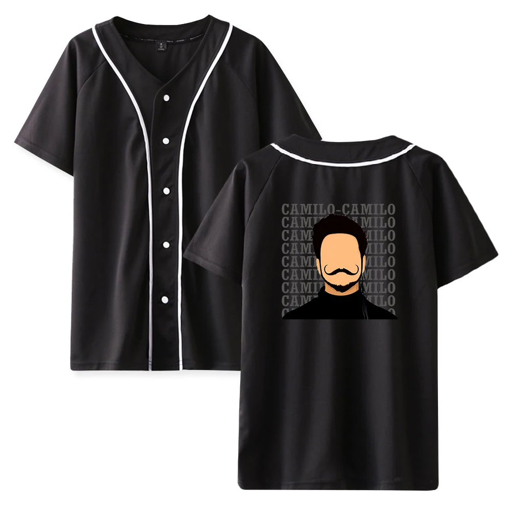 

Print Camilo Echeverry Baseball T shirts Summer Unisex Short Sleeve T-shirt Trendy Popular v-neck Fashion Streetwear Tops