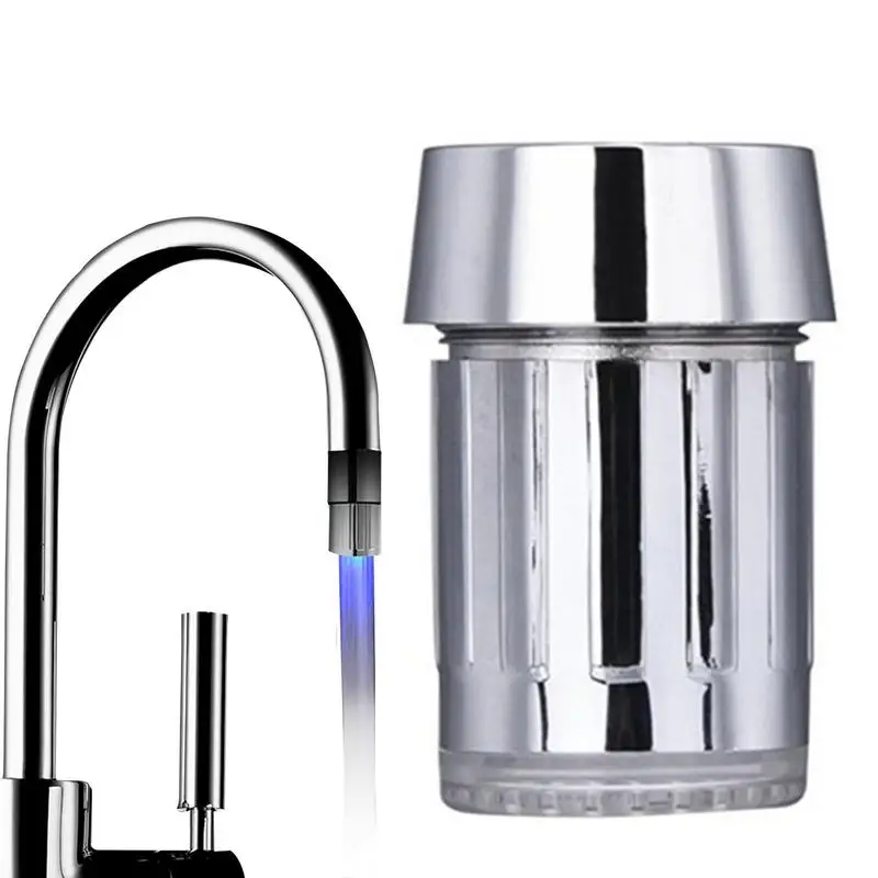

LED Kitchen Faucet 7-Color Changing Water Stream Faucet Tap Color Temperature Sensing Water Stream Faucet Tap For Kitchen