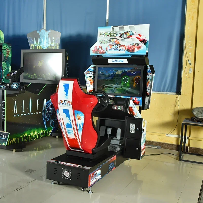 Outrun монетоприемник для взрослых симулятор вождения гоночные игры автомобилей