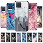 Чехол из закаленного стекла Realme 8 Pro, силиконовый бампер, жесткий чехол для OPPO Realme8 8i 7 6 Pro 5 9i C21 C3, чехол для телефона s Realme8 Pro, чехол