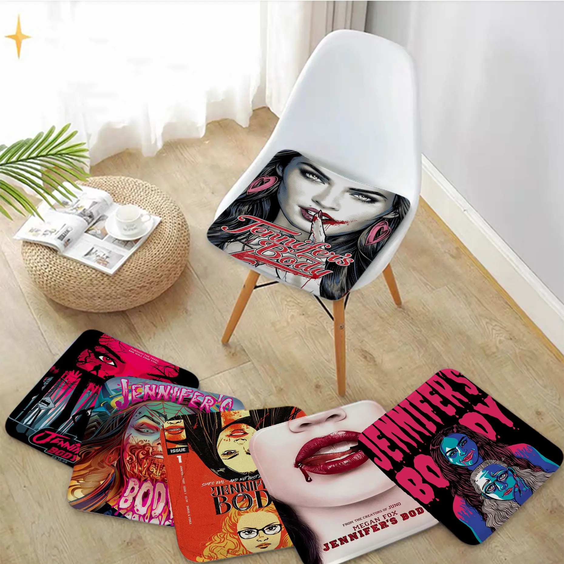 

Jennifer's Body Creative Seat Cushion Office Dining Stool Pad Sponge Sofa Mat Non-Slip Cushions Home Decor