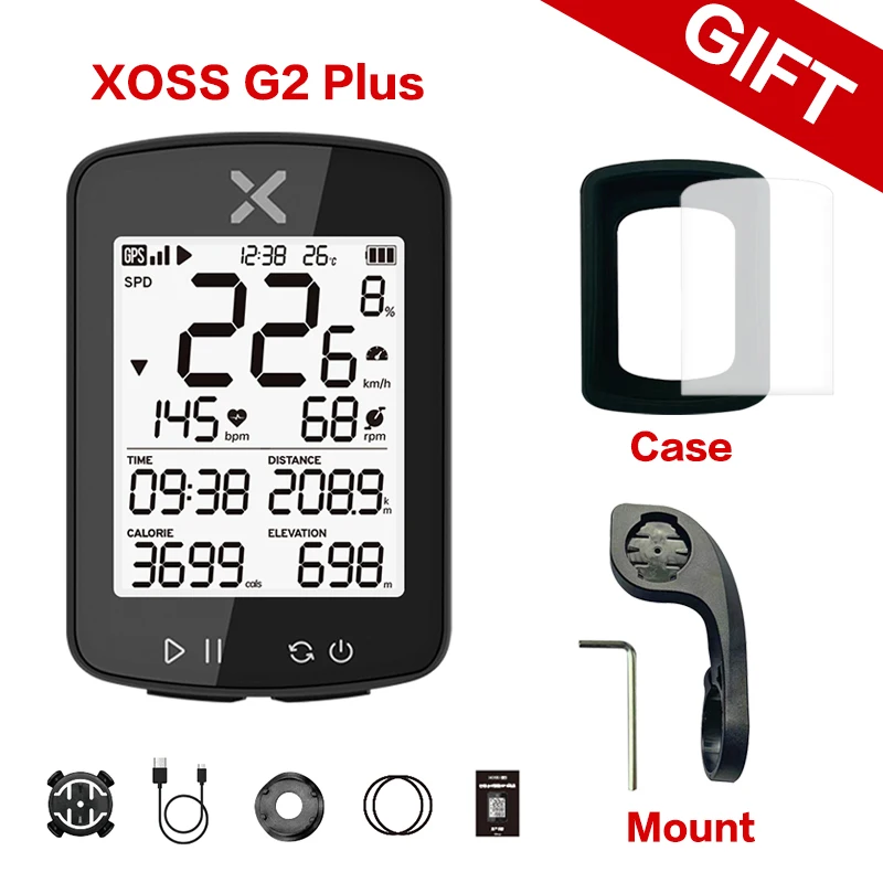 XOSS New G2 GPS Cycling Computer G Plus Wireless Speedometer Bluetooth Tracker Waterproof Road Bike MTB Bicycle Odometer