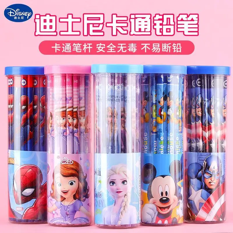 

Disney 30 PCs Children's Pencil Only for Pupils HB Lead-Free Non-Toxic Hexagonal Log Pencil First Grade Toddler Frozen Princess