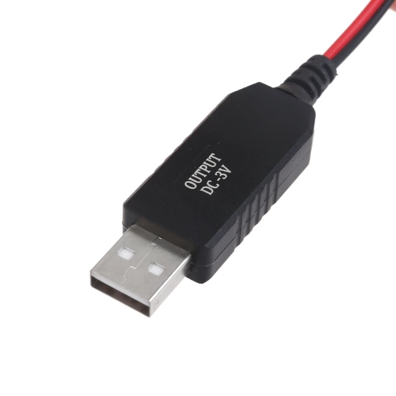Портативный USB-3 В CR2032 поддельный аккумулятор зарядное устройство кабель питания