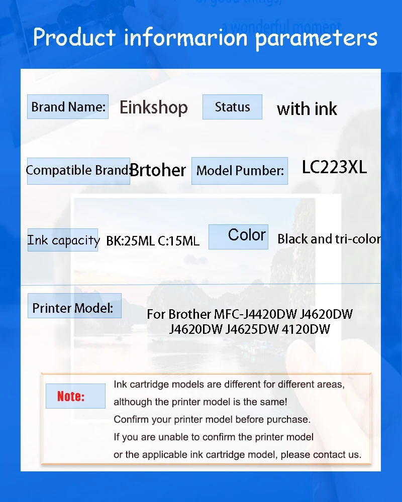 Картридж для струйных чернил Brother MFC-J4420DW J4620DW J4625DW 4120DW