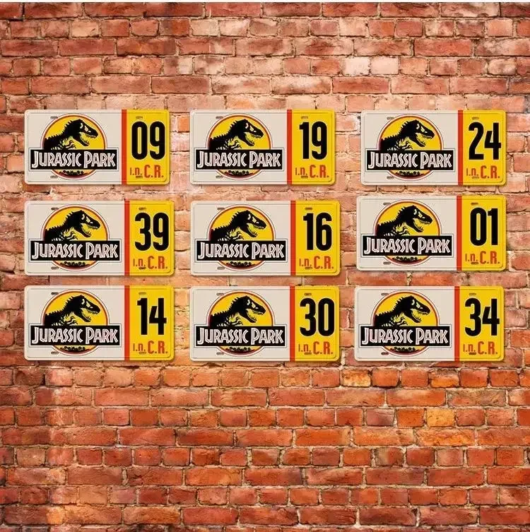 Винтажные Металлические Алюминиевые Таблички Для Парка Юрского Периода Тема