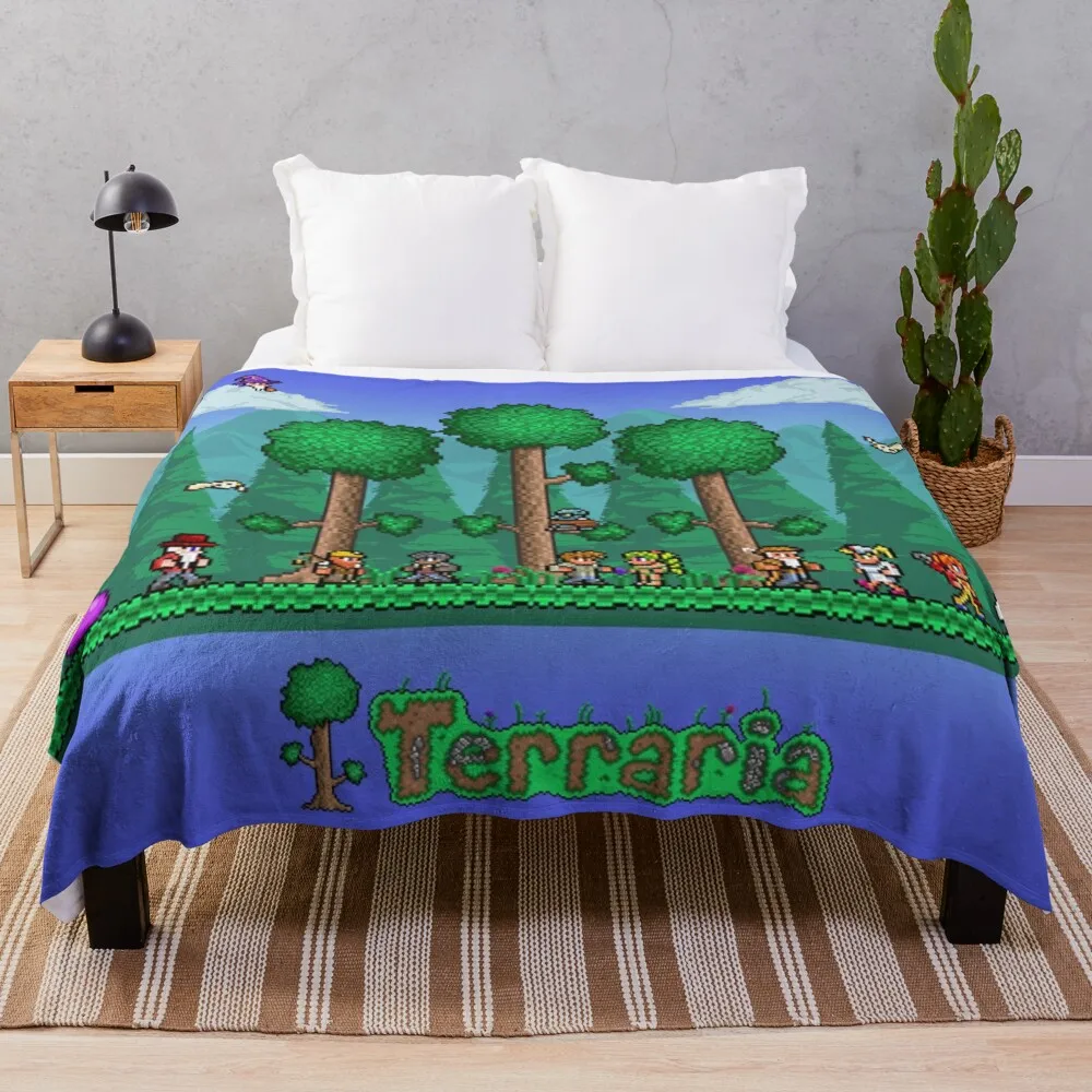 

Terraria-Game indie lance grande tor grande malha manta с bem grosso реакцией, покрывало для sof's fino