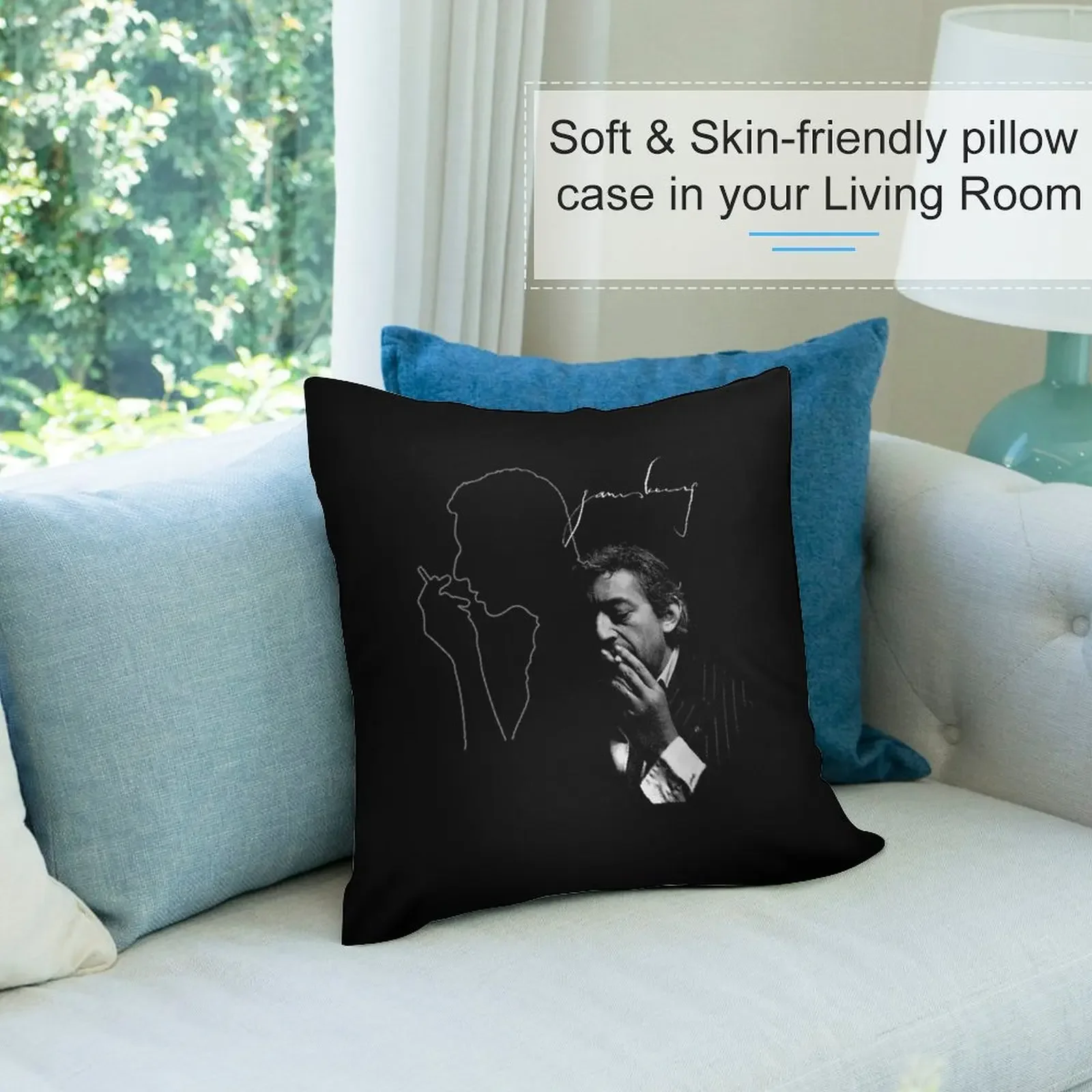 Serge Gainsbourg декоративная подушка наволочка диванные подушки чехлы декоративные