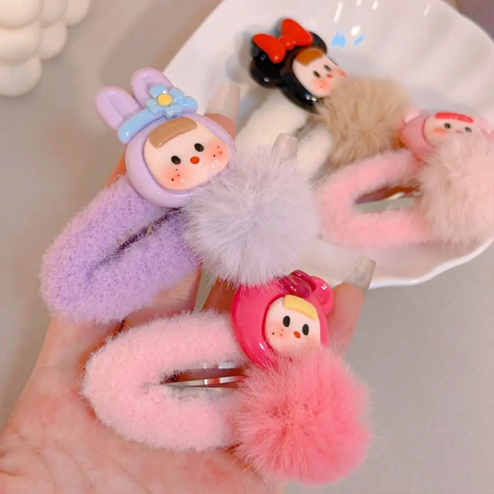 

Funny Plush Doll Hair Clip Korean Style Side Clips Cartoon Hairpin Hair Accessories Hair Barrettes Cute Duckbill Clip