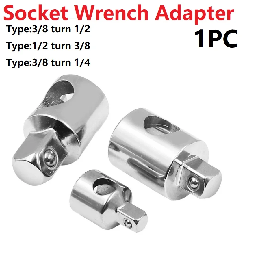 1/4 3/8 1/2 Drive Ratchet Socket Set Pneumatic Air Impact Wrench Joint Socket Adapter Converter Reducer Hand Repair Tools newacalox power tool accessories crv ratchet socket adapter reducer converter set 1 4 3 8 1 2 4pcs set