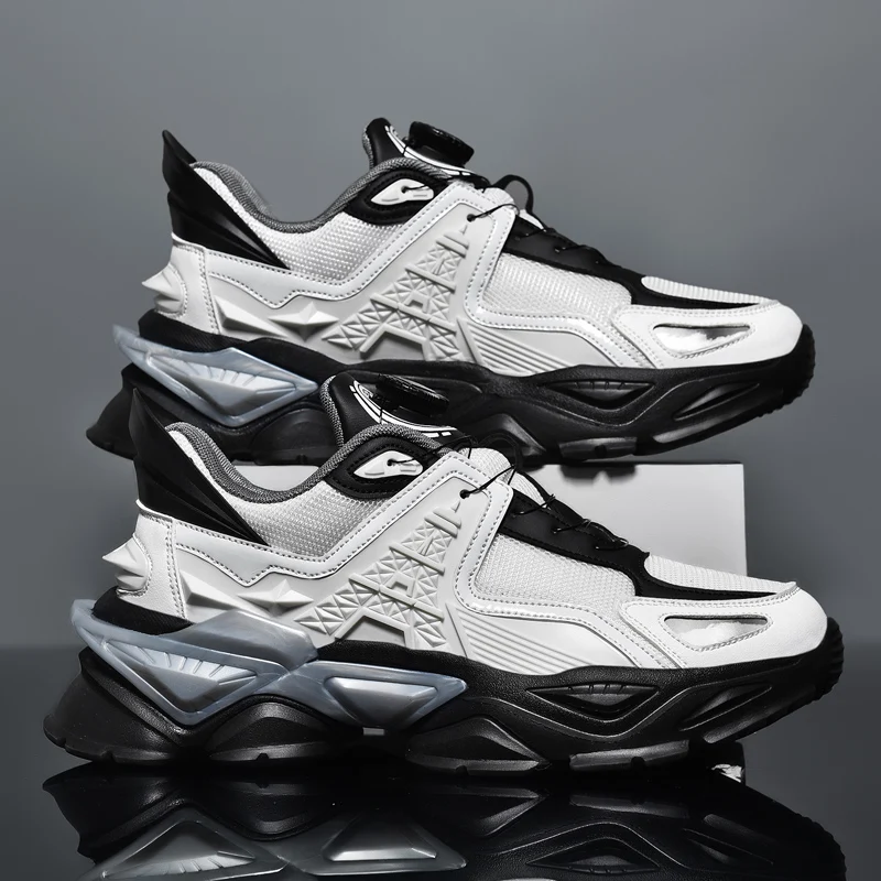 Кроссовки мужские на толстой подошве брендовые дизайнерские туфли плоской