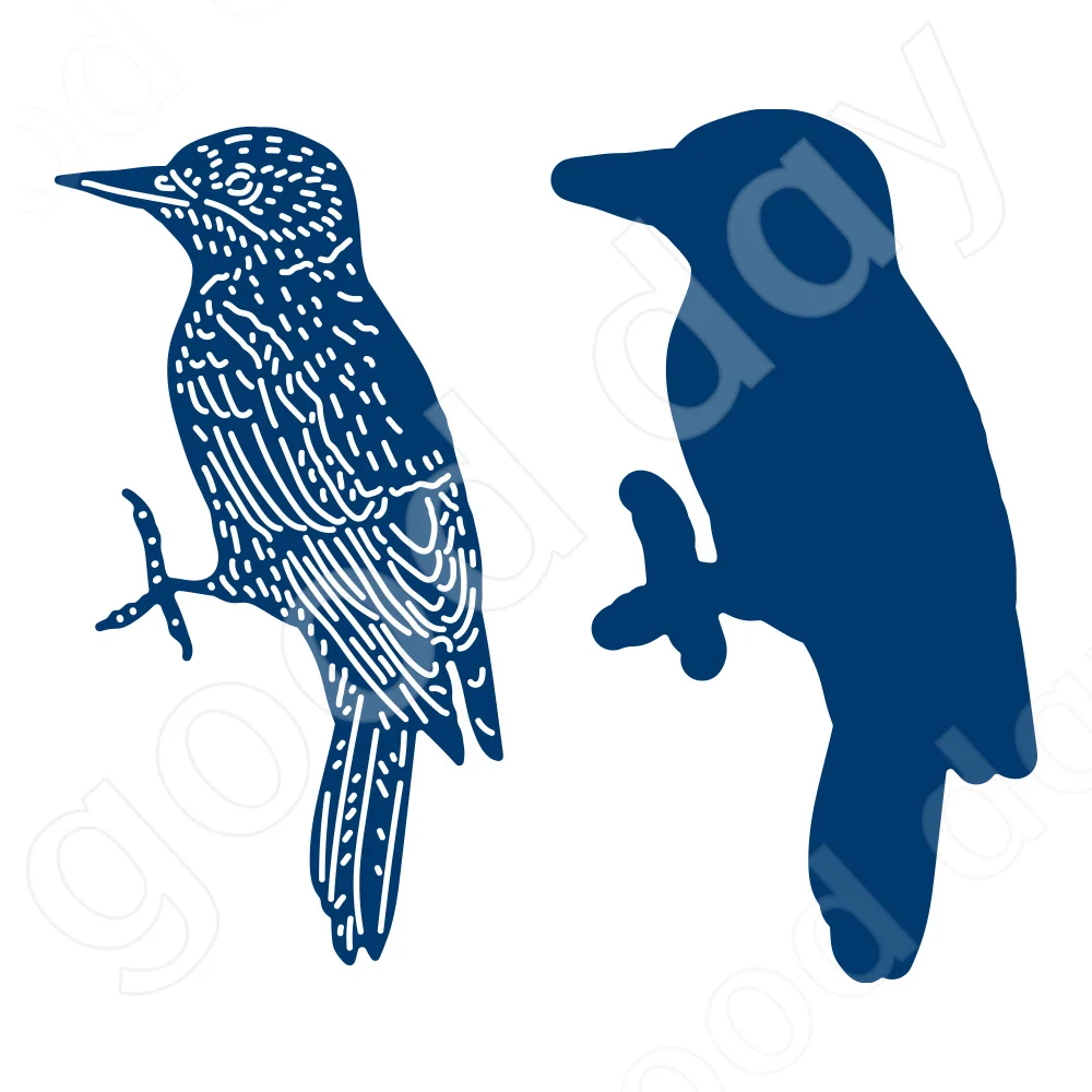 

2023 New Arrival Woodpecker Metal Cutting Dies Scrapbook Diary Decoration Embossing Template Diy Greeting Card Handmade Hot Sale