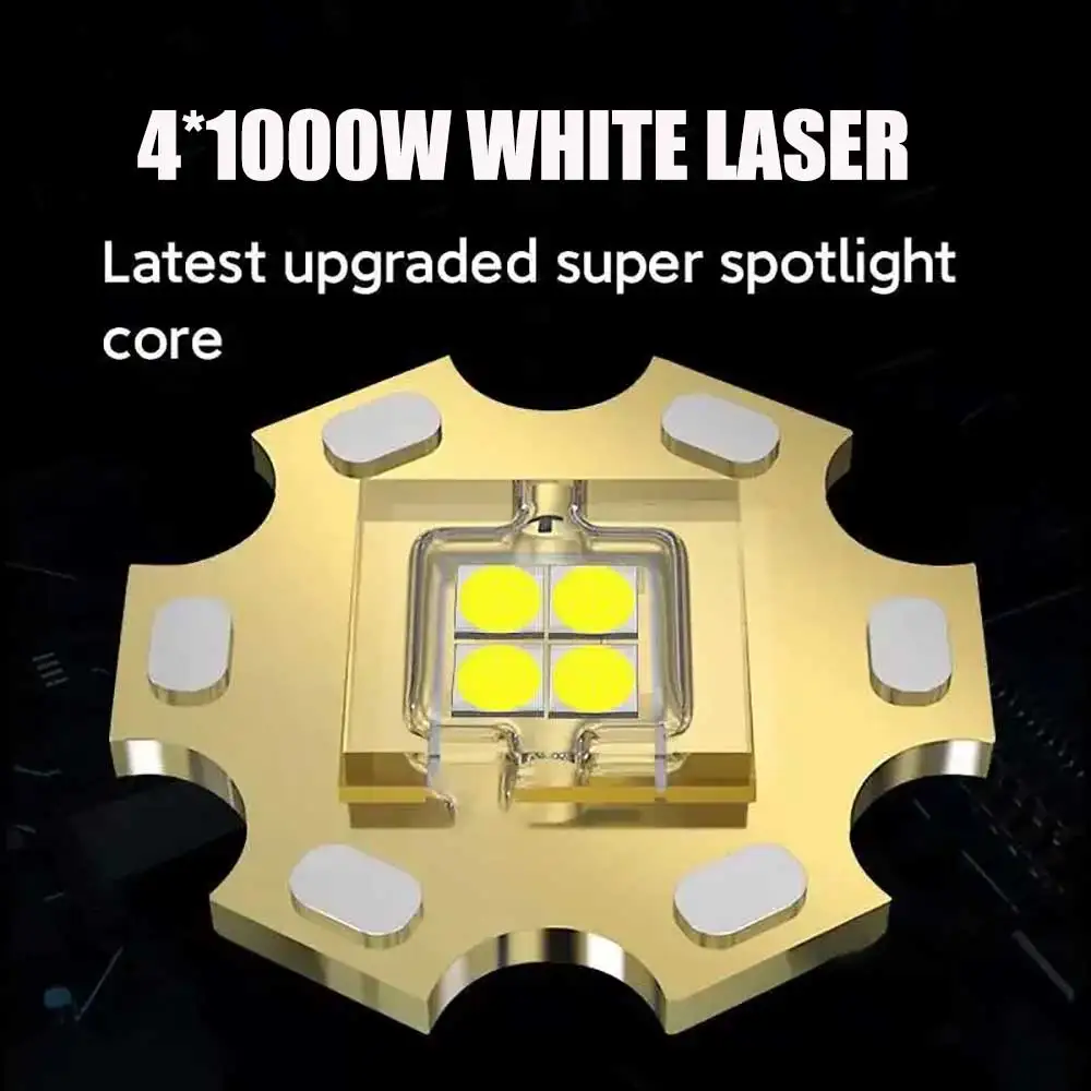 1800000 LM 800 Вт налобный фонарик дальнего действия 3000 м фонарь Type-c перезаряжаемый