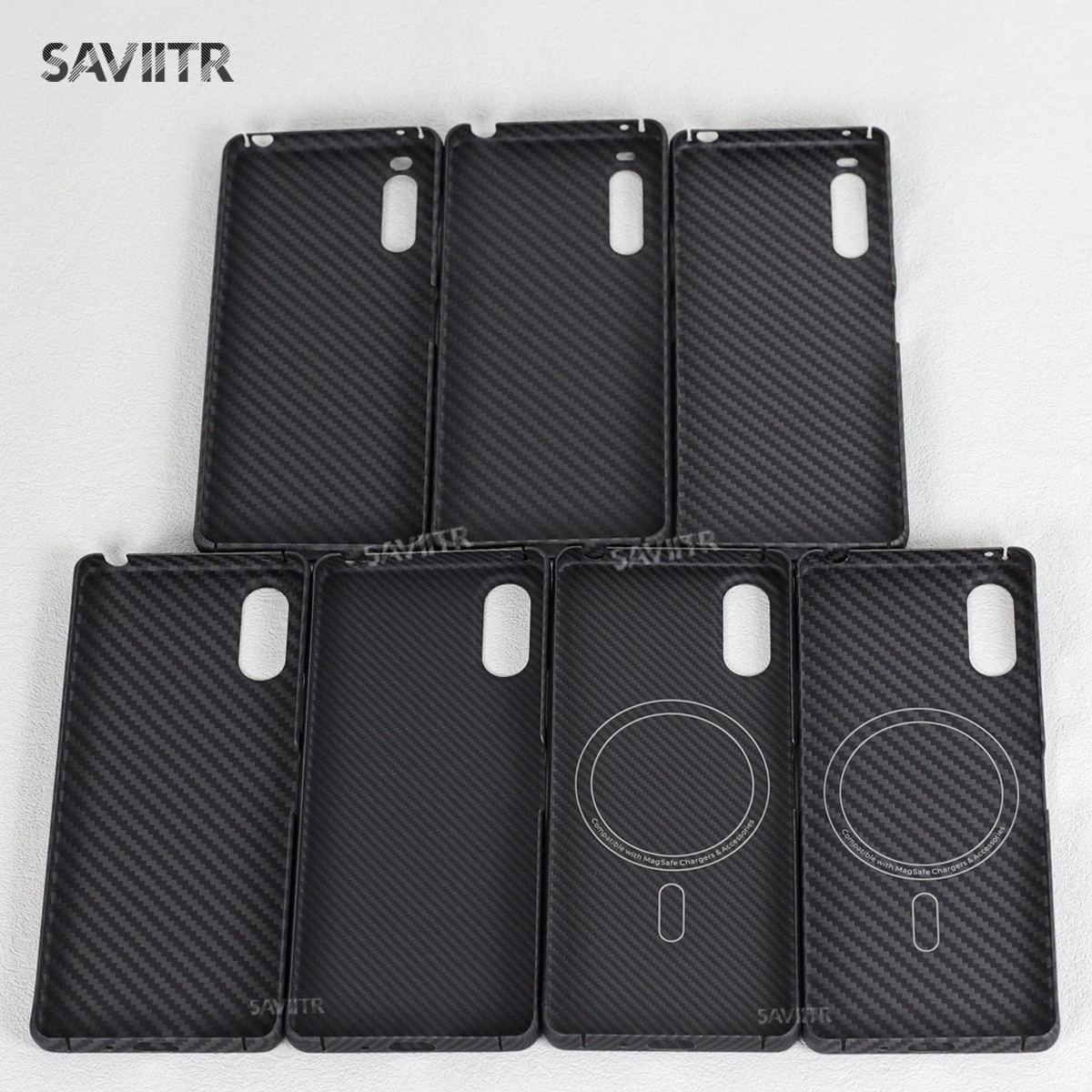 Магнитный чехол SAVIITR из кевлара для Sony Xperia 10 VIVIVIII, чехлы для мобильных телефонов из арамидного углеродного волокна, ультратонкие легкие чехлы (art.: 3920da6824058) - 3920da6824058