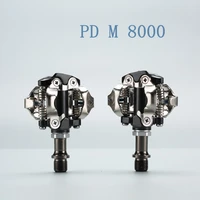 pd m8000 m8020 self locking spd pedals mtb components using for bicycle racing mountain bike parts pedal lock pedal with buckle