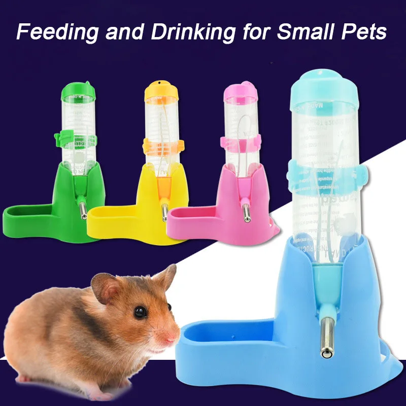 

Hamster Water Bottle Rabbit Water Dispenser Automatic Feeding Device Food Container for Small Animals Guinea Pigs Drinking Bowls
