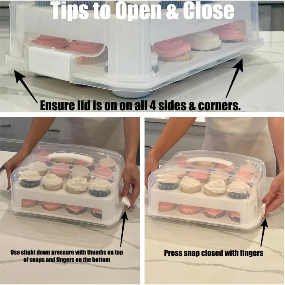 16 стандартных коробок для кексов органайзер держатель прочная Двухуровневая