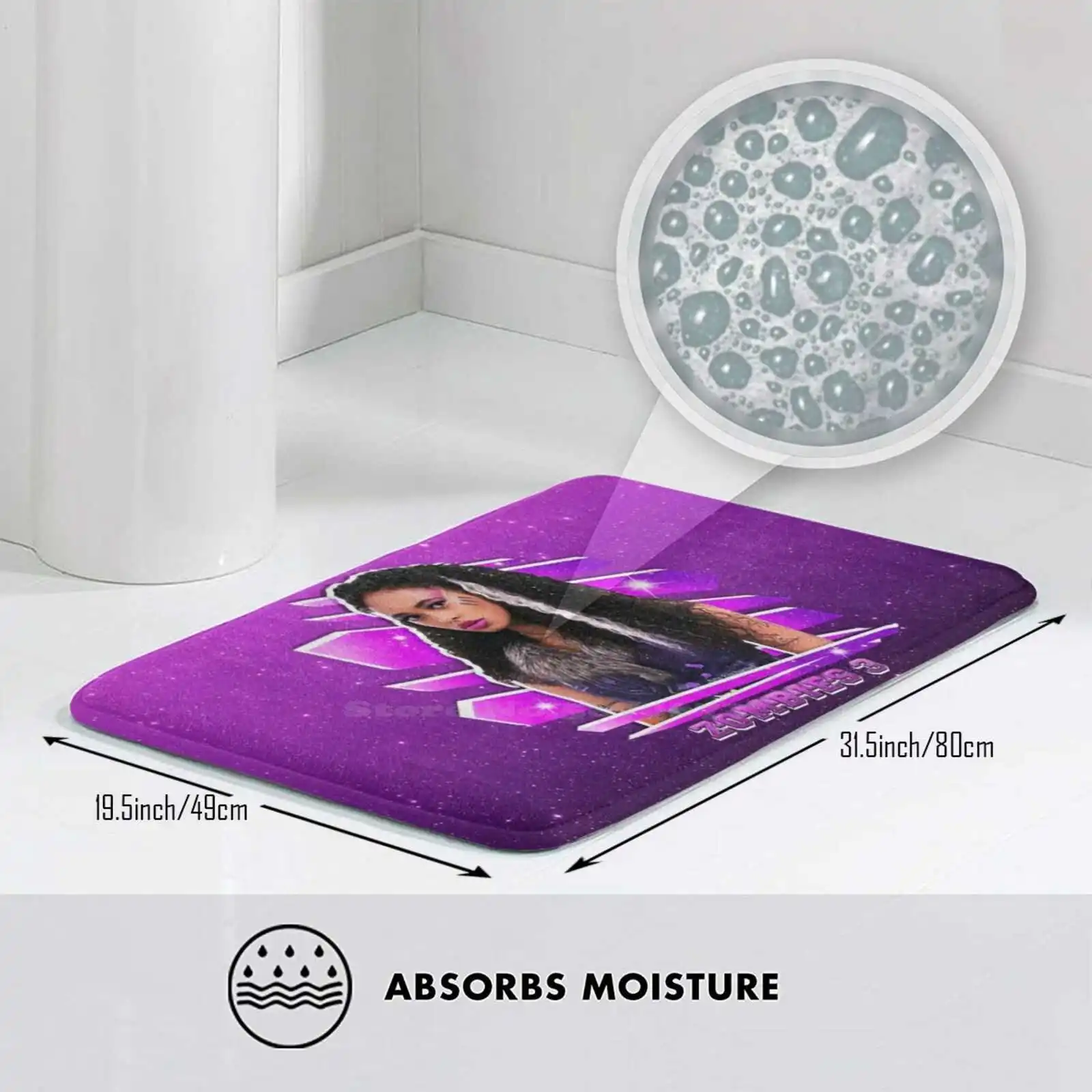 Мягкий коврик для автомобиля зомби 3-вилла