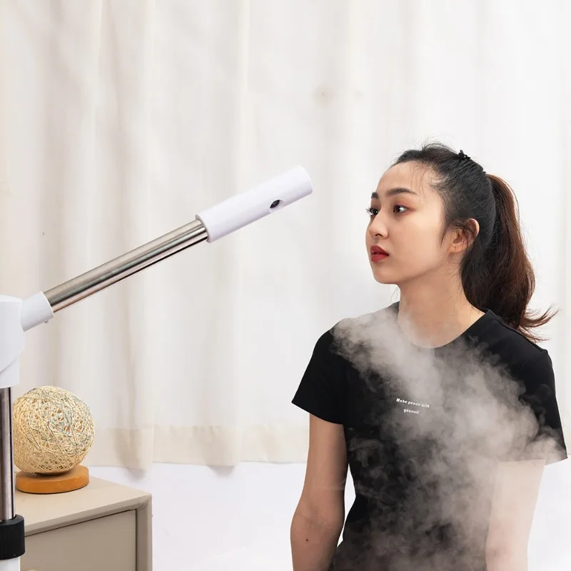 

Wholesale Professional Hot Ozone Ionic Facial Steamer Nano Spray Skin Moisturizing Vaporizer Facial Steamer Beauty