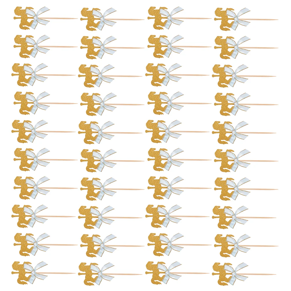

Picks Baby Cupcake Party Shower Wedding Birthday Dessert Kids Horse Toppers Decoration Decor Appetizer Carousel Ornament
