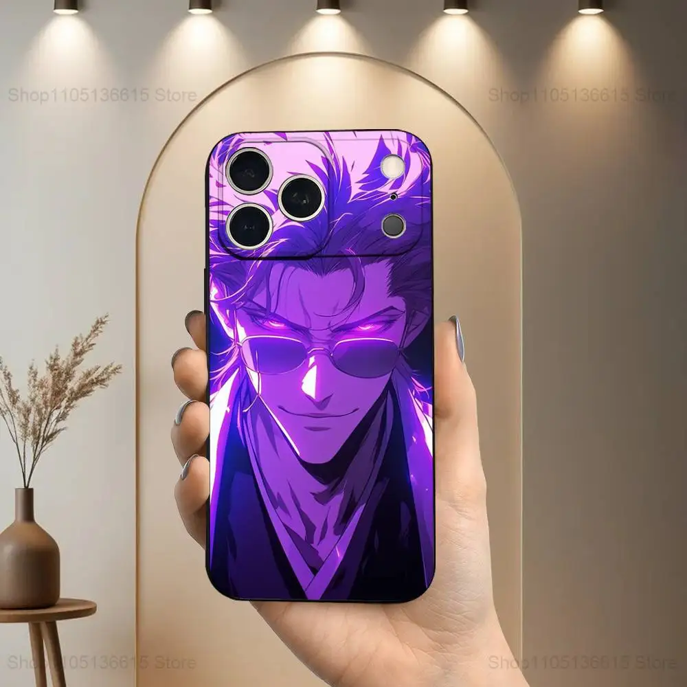 Чехол для телефона Anime A-Aizen S-Sousuke для iPhone 17,16,15,14,13,12,11,Plus,Pro Max,XS,XR,SE,Mini,8,7,мягкий силиконовый черный чехол (art.: 3920d26fcdb4a) - 3920d26fcdb4a