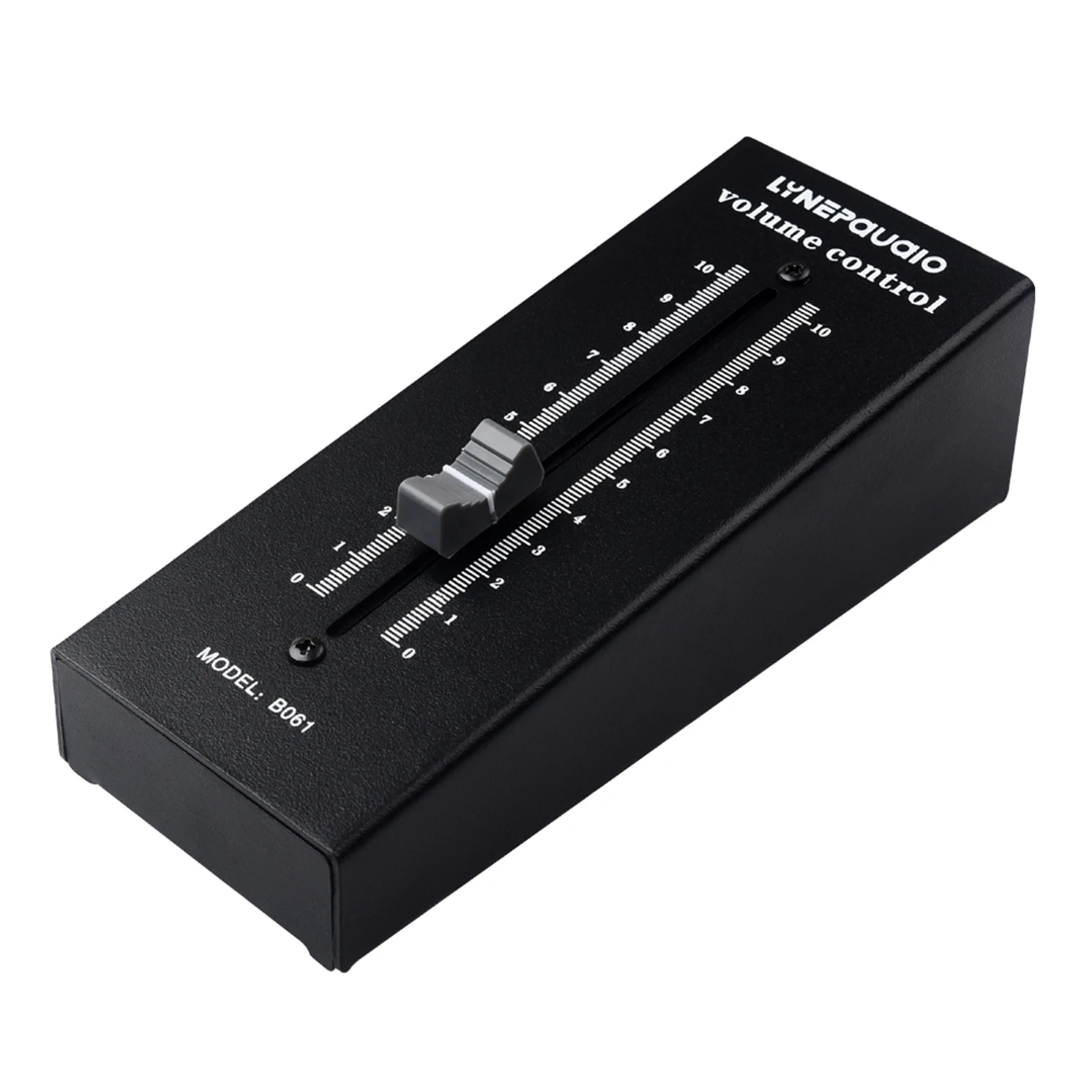 

LYNEPAUAIO B061 Passive Preamp Active Speaker Volume Controller RCA Connector 128mm Fader Precision Volume Adjustment Controller