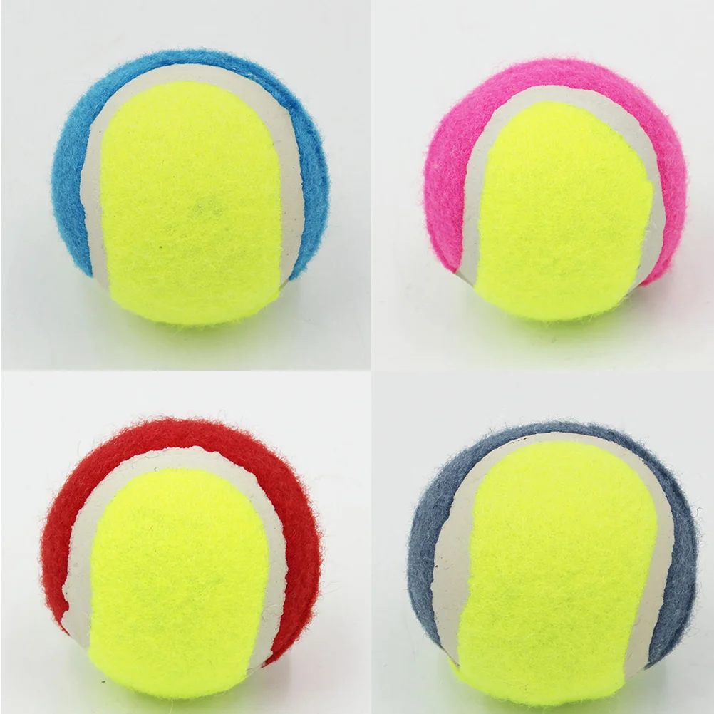 

6pcs/pack Interactive Durable Creative Safe Squeaky Balls Supplies Puppy Tennis Balls