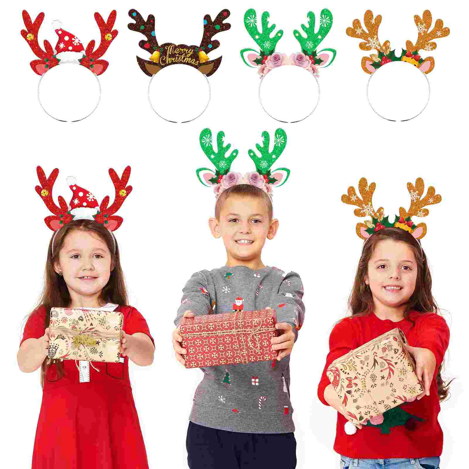 

Christmas Headband Reindeerantlers Kids Headbands Deer Antler Adult Hair Adults Accessories Party Headdress Hat Headwear