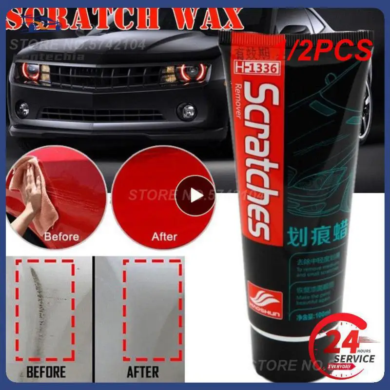 

1/2PCS 100ml Compound wax Car Scratches Repair Auto Paint Care Polishing Cream Paste Scratch Remover gringding Repair agent