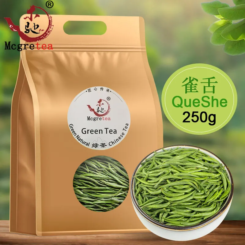 

2022 High Quality Chinese QueShe Green Tea Fresh Natural Organic Green For Health Care Lose Weight tea pot
