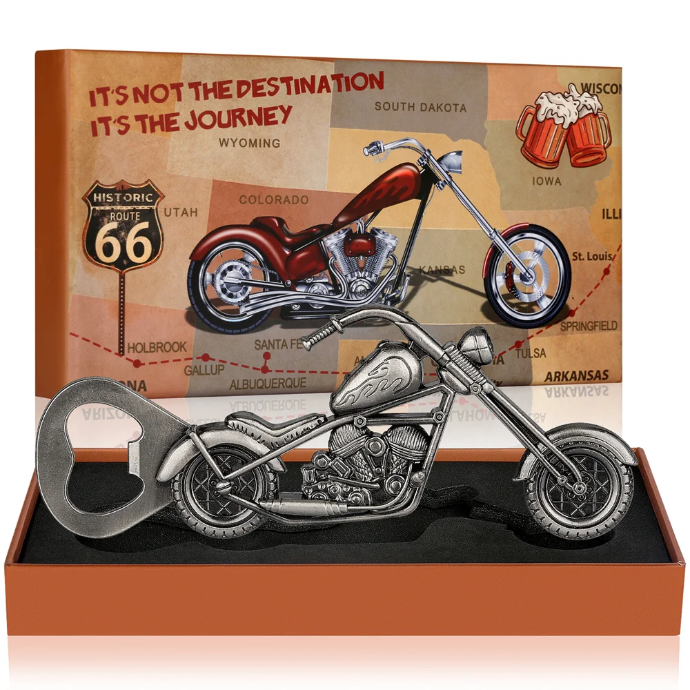 Винтажная бронзовая открывалка для бутылок, модель мотоцикла, бара, пива, вина, крутой гаджет для бара, ресторана, кухонные принадлежности с коробкой