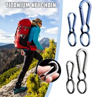 alloy spring buckle belt bag clip loop hook chain hanging camping mini buckle edc backpack carabiner buckle z1e1