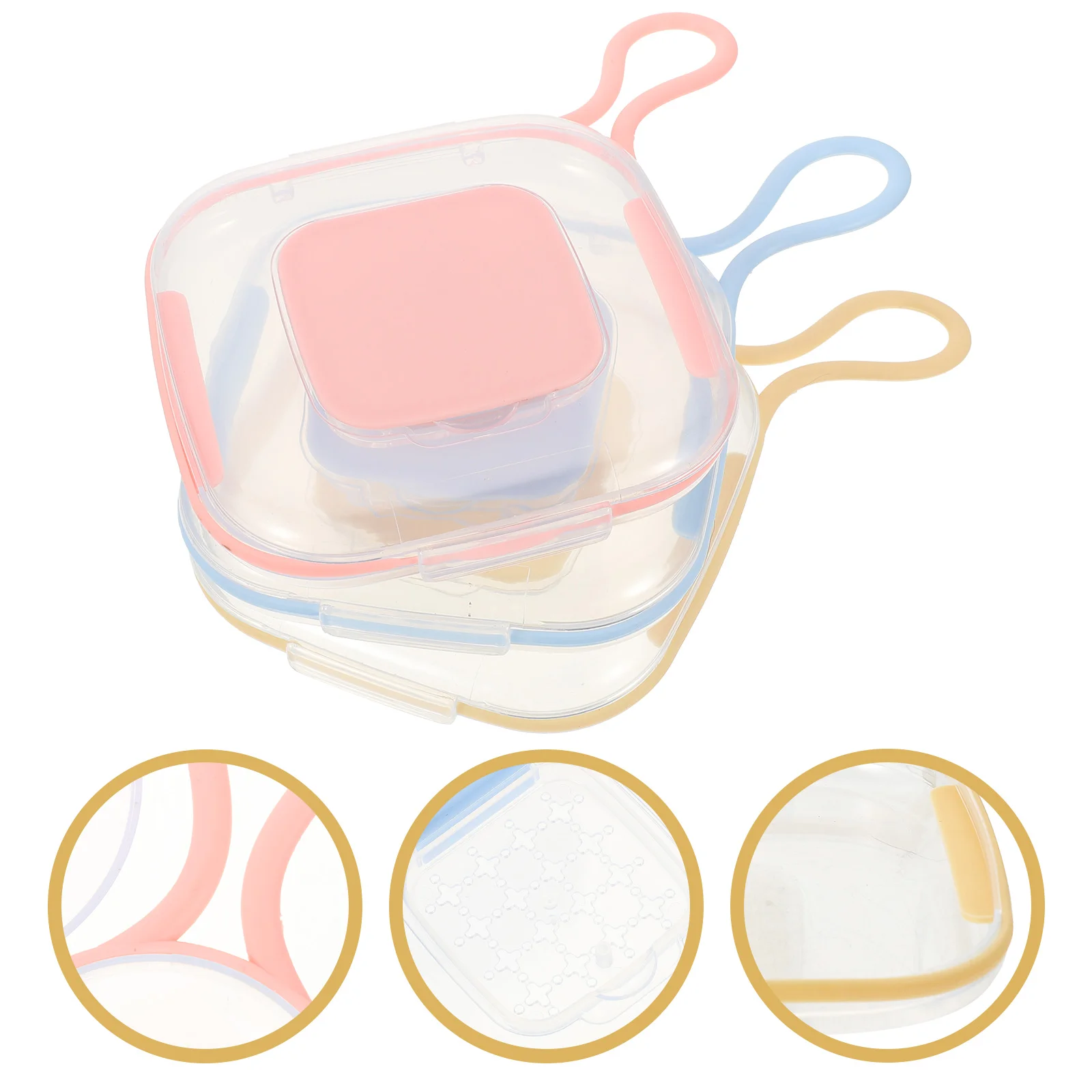 

3Pcs Storage Box Container Small Case Storage Container Cards Container Cards Storage Box Storage Box