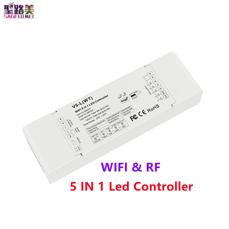 

RGB-контроллер SAGE LU MEI DC12-48V 5 каналов