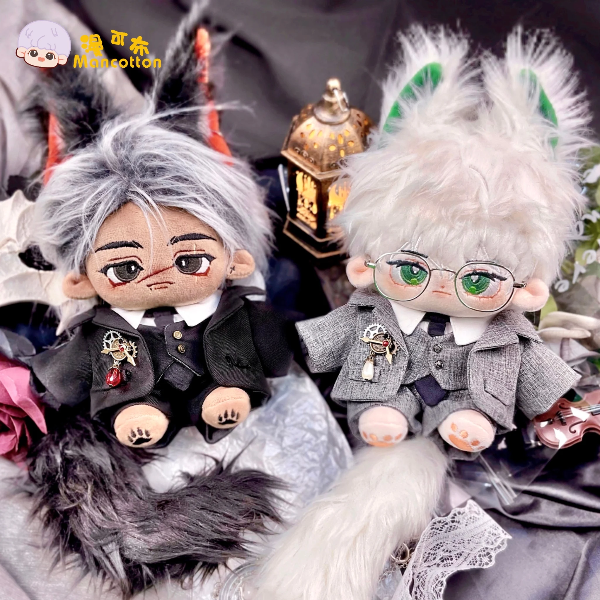 

All-match Handsome Fashion Suit Coat Shirt Tie Vest Costume For 20cm Plush Doll Body Change Clothes Outfit Cosplay Clothing Gift