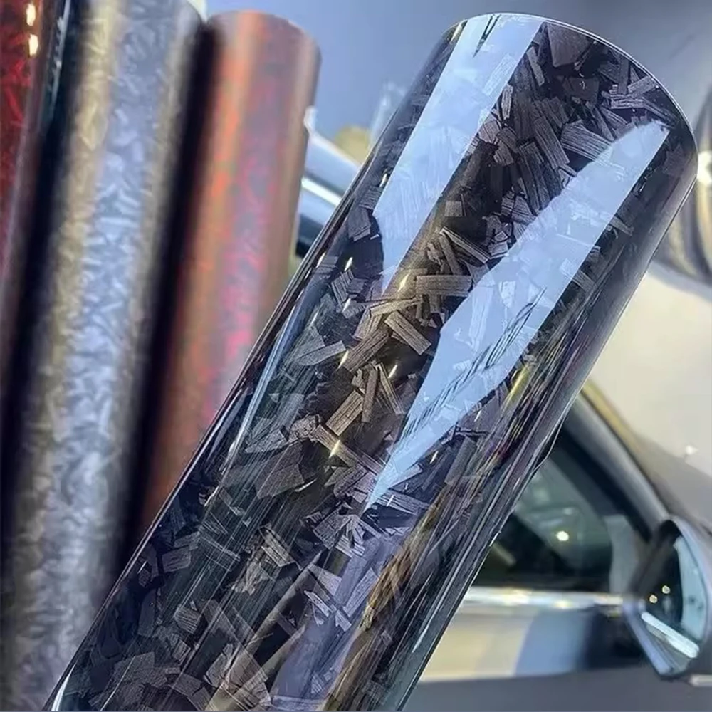 Высокоглянцевая кованая углеродное волокно черная серебряная упаковка