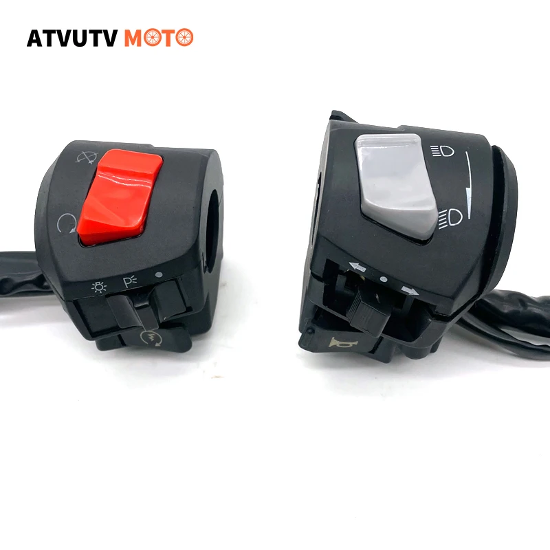 

22mm Motorcycle Handle Bar Left Right Switches Horn Turn Signal Headlight Electric Start Handlebar Controller Switch