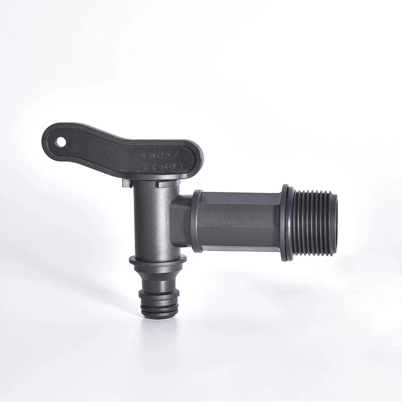 

3/4" Plastic Water Faucet Black Reusable Spigot Spout Dispenser Valve Water Crock Tap Garden Irrigation Accessories
