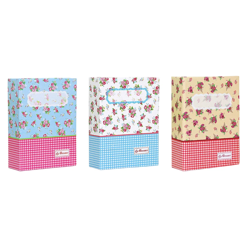 

6-дюймовый фотоальбом, портативный сменный альбом с цветочным узором 100, карманный защитный альбом для детей, аксессуары для путешествий