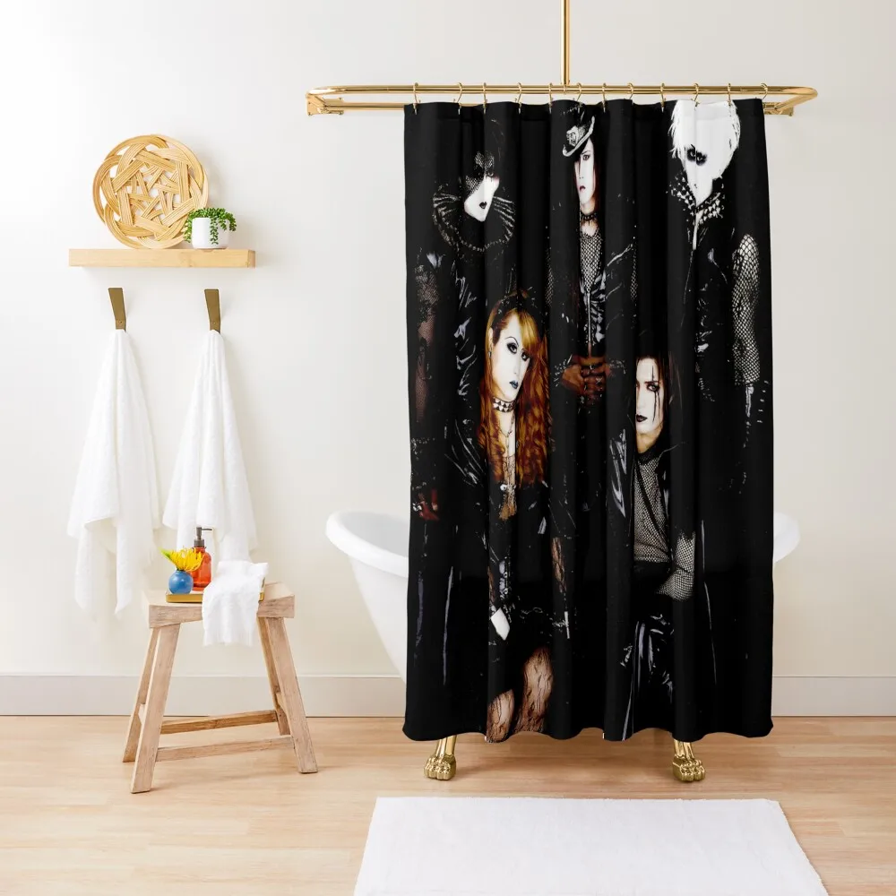 Занавеска для душа Malice Mizer моющаяся Водонепроницаемая тканевая Современная