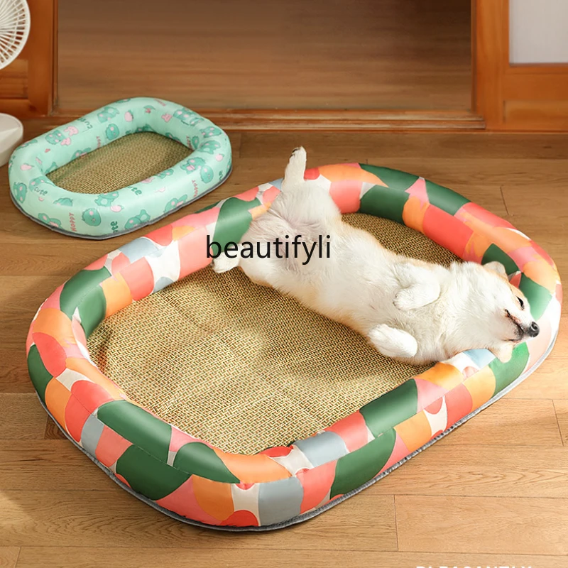

yj Dog Mat Sleeping Mat Pet Mat Cat Ice Pad Summer Dedicated Cooling