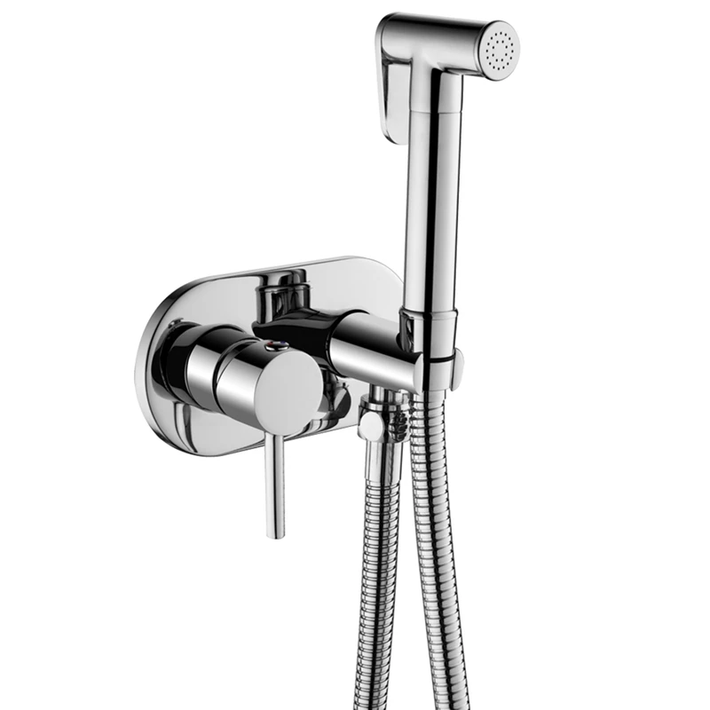 

Bidet Faucet Hand Shower Bathroom Bidet Shower Faucet Chrome Shower Set Toilet Brass Wall Mount Bathroom Tap