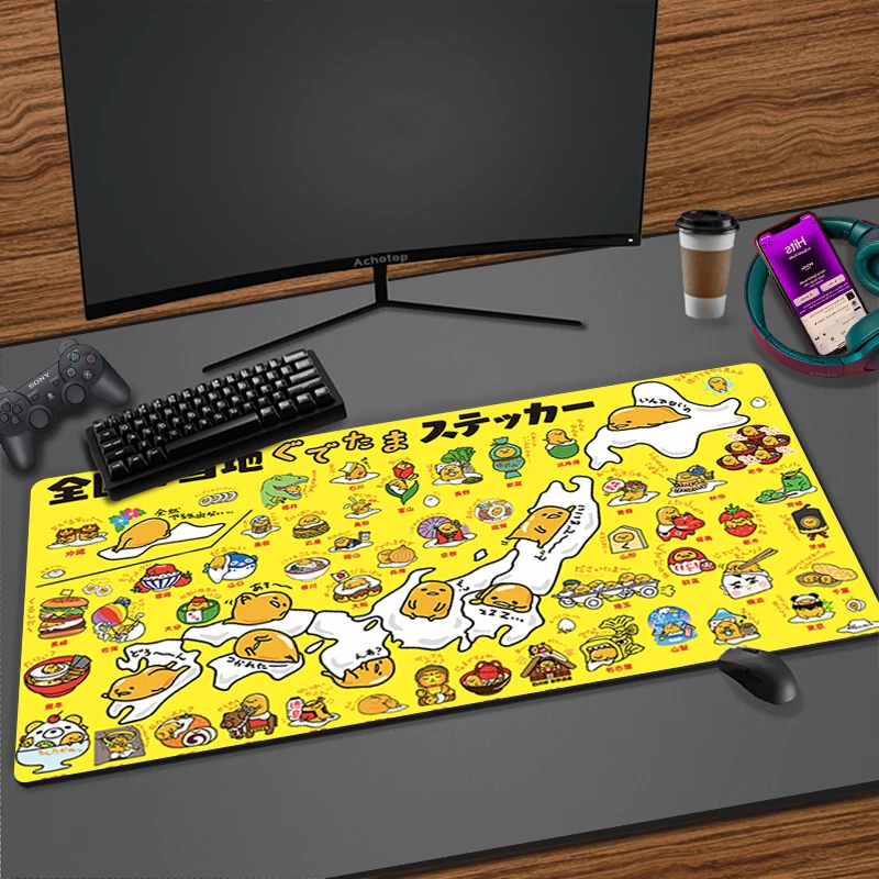 

Cute Cartoon Gudetama My Favorite Gaming Player Desk Laptop Rubber Mousepad Customized keyboard Pad Computer Accessories