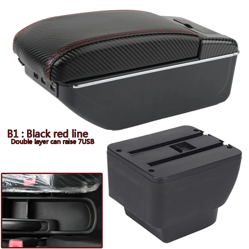 

Автомобильный подлокотник для MAZDA 2, подлокотник для Mazda 2, Mazda Demio, контейнер для хранения, Внутренний USB-интерфейс