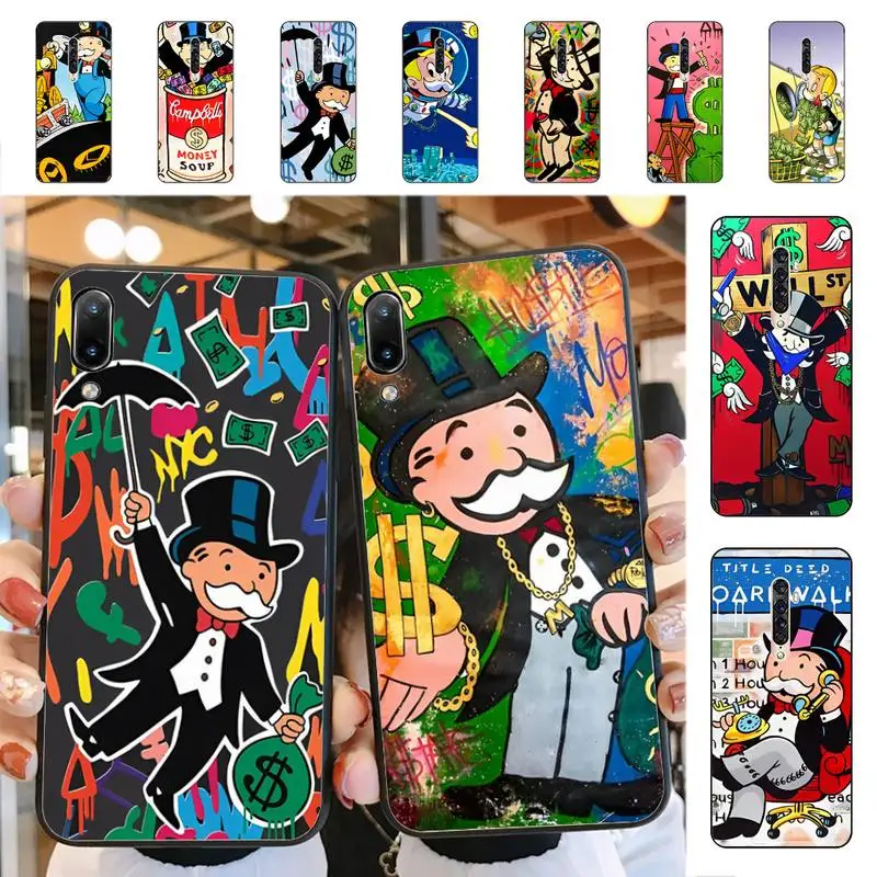 

Cartoon Luxury Dollar MonopolyS Phone Case for Vivo Y91C Y11 17 19 17 67 81 Oppo A9 2020 Realme c3