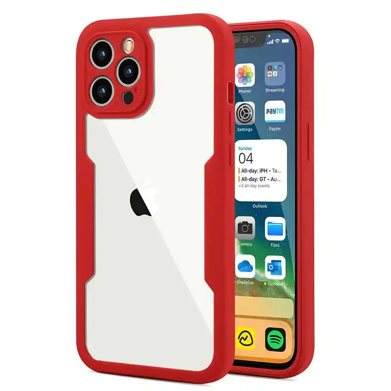 

Nonmeio 360 Full Coverage Soft Case For iPhone 12 Mini Pro Max Phone Case Cover