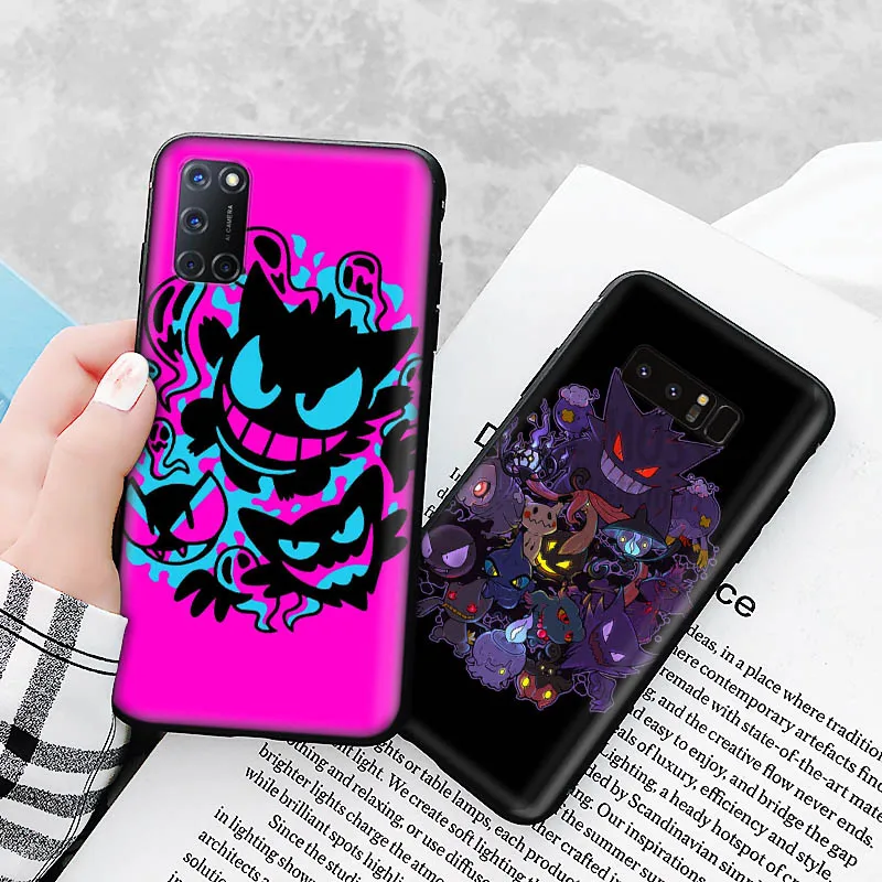 B-13 Pokemon Gengar Soft чехол для OPPO A1 A1K A31 A32 A35 A52 A53 A53S A54 A54S A57 A73 2020 A74 A83 A85 A91