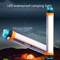 portable led camping light outdoor ip68 waterproof tent light 7800mah working light usb rechargeable magnetic flashlight torch